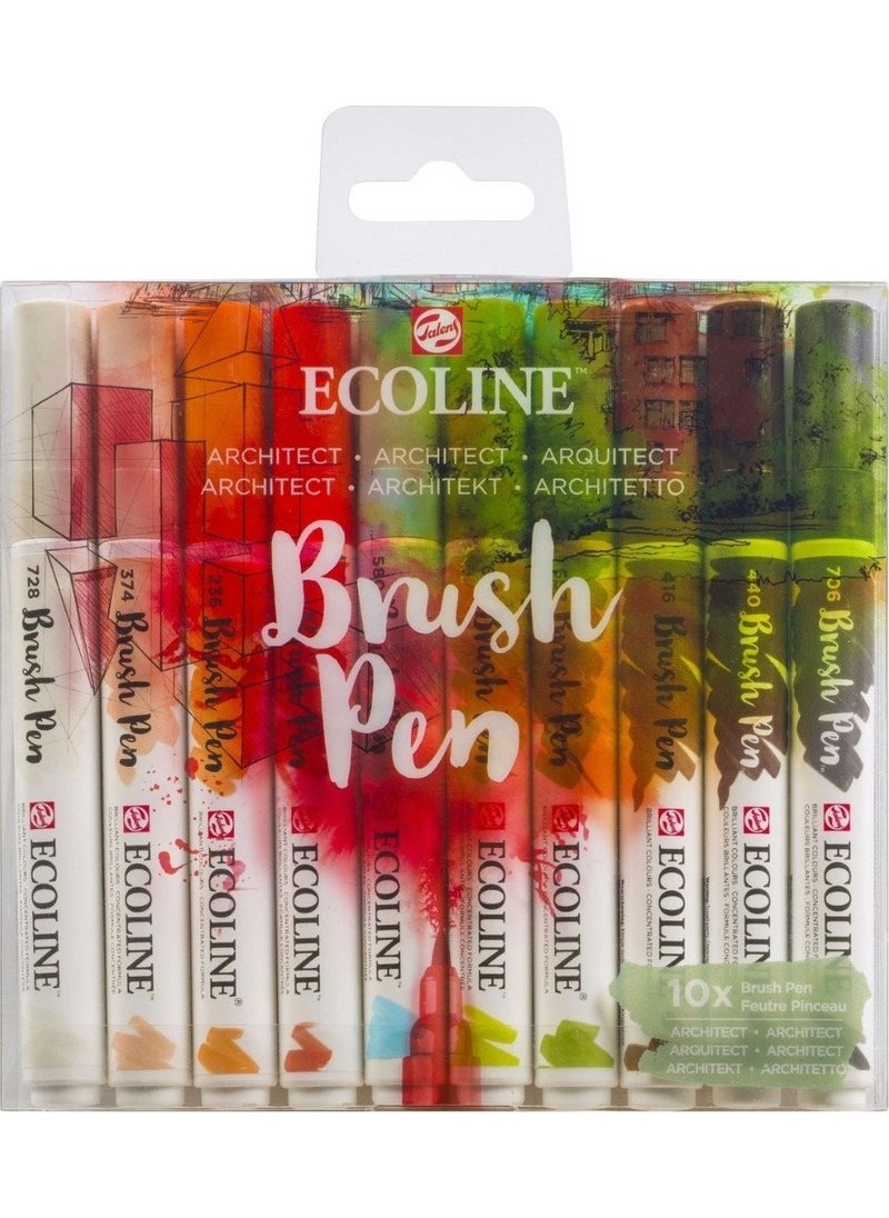 Talens Ecoline Brush Pen 10LU Architectural  - Image 3