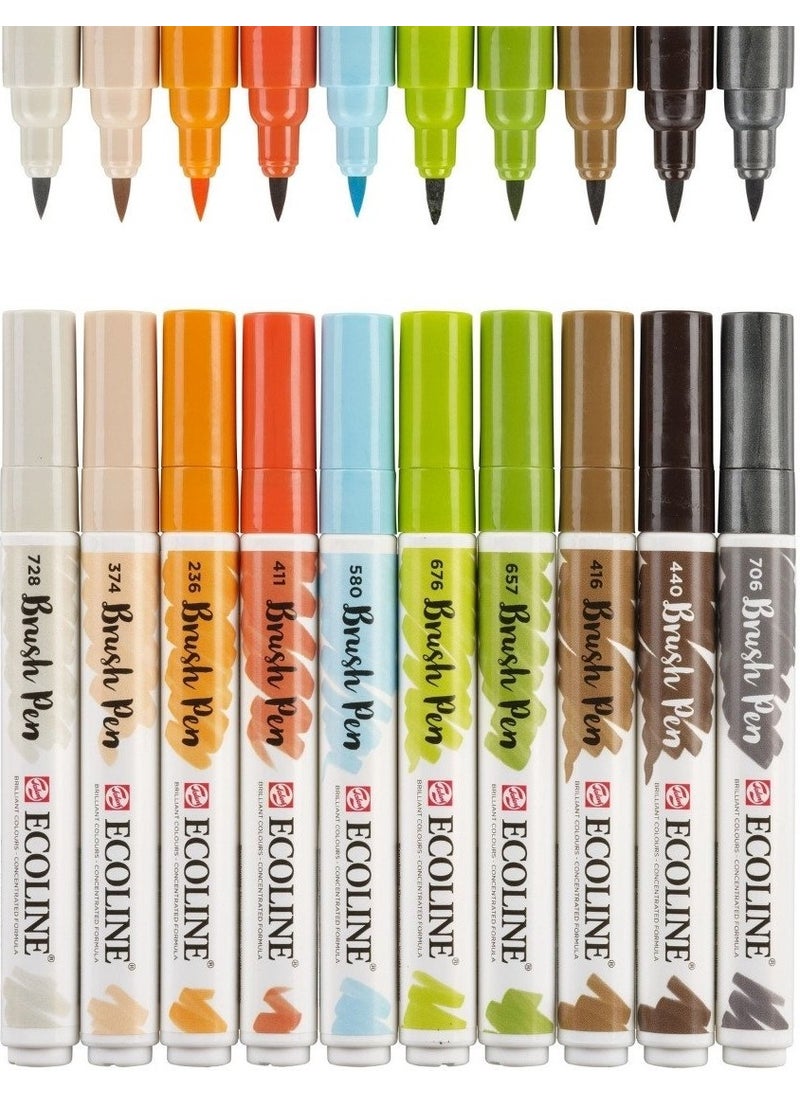 Talens Ecoline Brush Pen 10LU Architectural  - Image 5