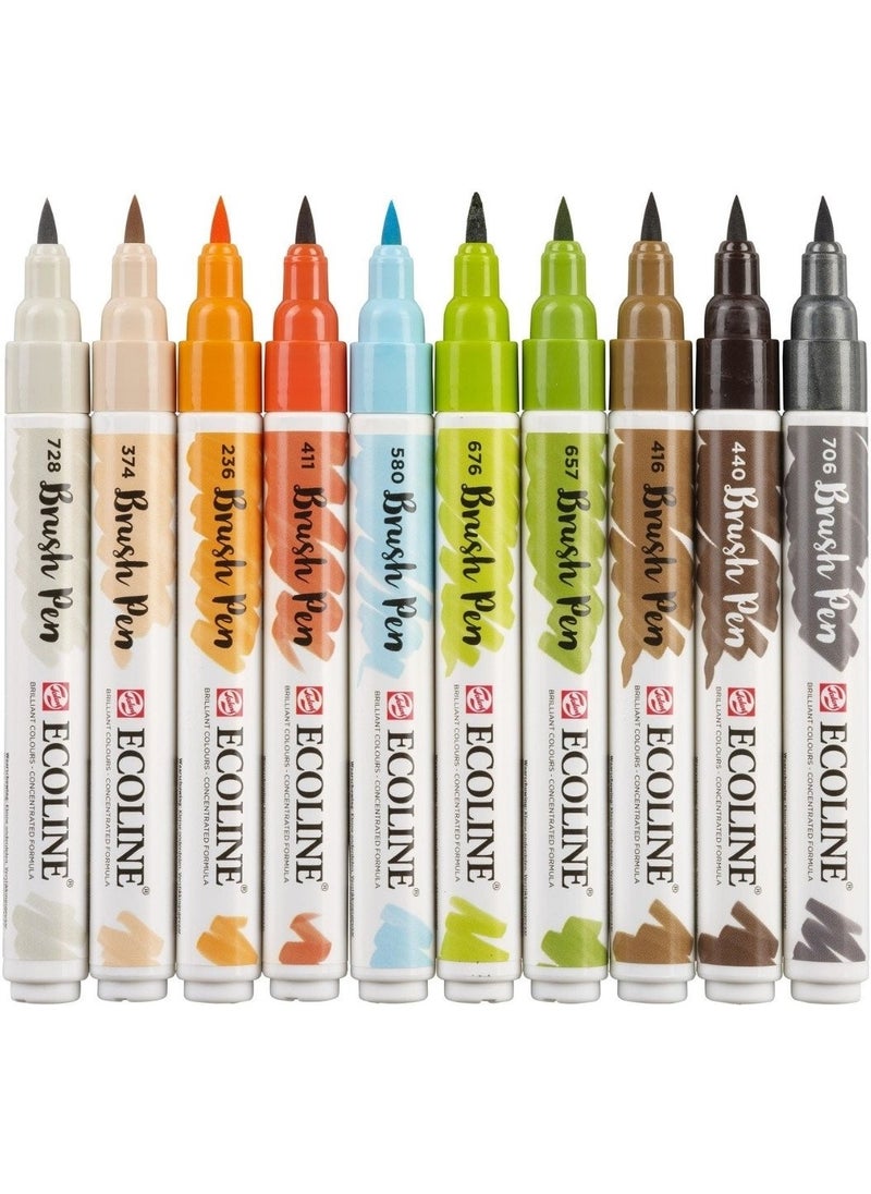 Talens Ecoline Brush Pen 10LU Architectural  - Image 2