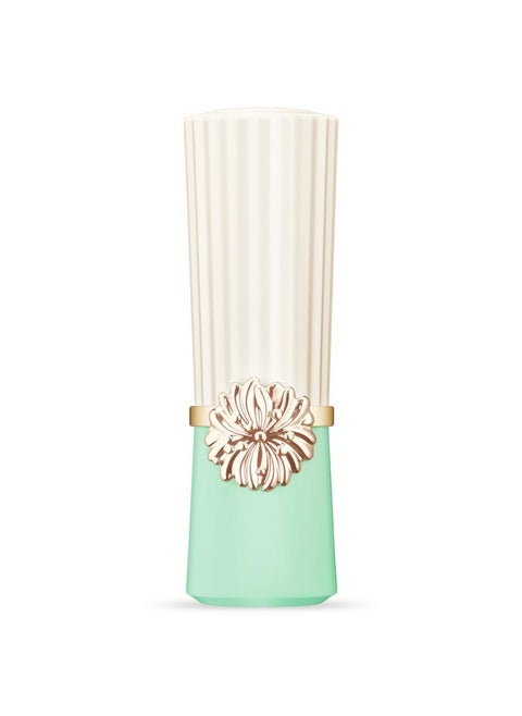 Paul & Joe Lipstick Case 01, Case Only, Refillable Makeup Lipstick Cases Pink and Red Lipstick Refills, Chic Addition to a Lipstick Holder, Light Green with Iconic Chrysanthemum Motif