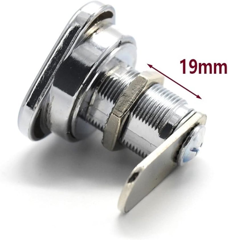 Triangle Combination Cam Lock 3 Digit Code Password for Box Cabinet Locker MMS256 19mm Silver - Image 3