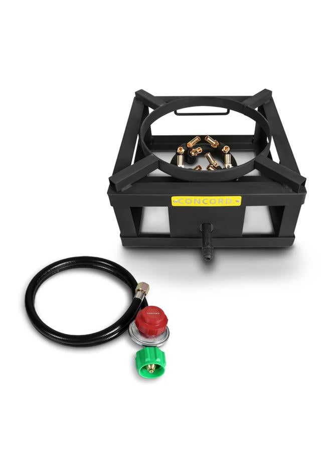 CONCORD THE WOK BLOCK 12" Single Propane Outdoor Burner with Built in Wok Ring. 45,000 BTU Great for Stir Frying, Camping, Use as a Side Burner, and More! - Image 1