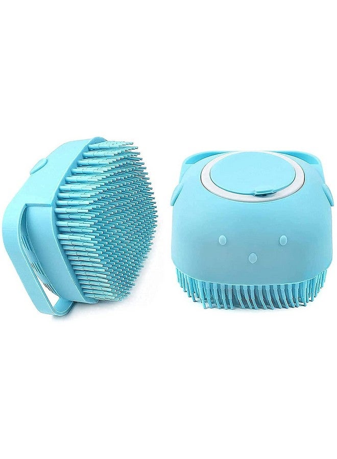 Shopfleet Shower Sponge,Silicone Soft Bath Brush with Shampoo Dispenser Body Scrubber Reusable Loofah Gentle Scrub Massage Skin Exfoliation for Children Men Women(Multicolor) - Image 1