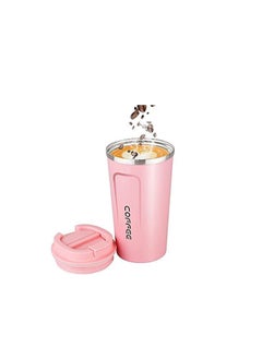 MIBRU Stainless Steel Vacuum Thermos Mug Pink 380ml  - Image 2