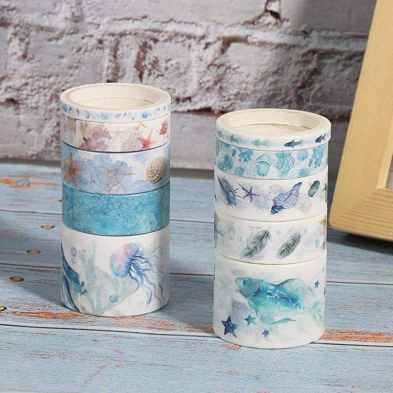 klarako 2boxes Washi Tape Set, Decorative Tape for DIY Scrapbook Album Stationery Decoration - Image 3