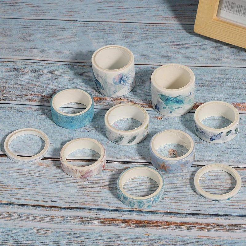 klarako 2boxes Washi Tape Set, Decorative Tape for DIY Scrapbook Album Stationery Decoration - Image 2