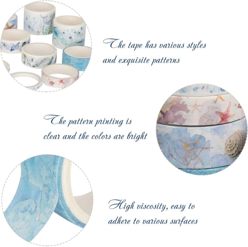 klarako 2boxes Washi Tape Set, Decorative Tape for DIY Scrapbook Album Stationery Decoration - Image 5