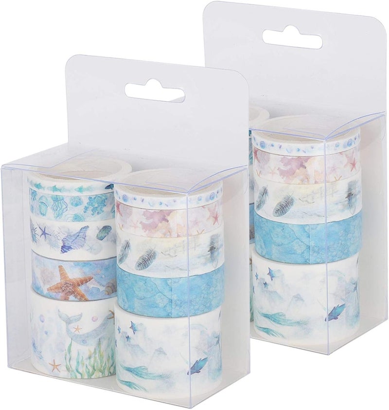 klarako 2boxes Washi Tape Set, Decorative Tape for DIY Scrapbook Album Stationery Decoration - Image 1