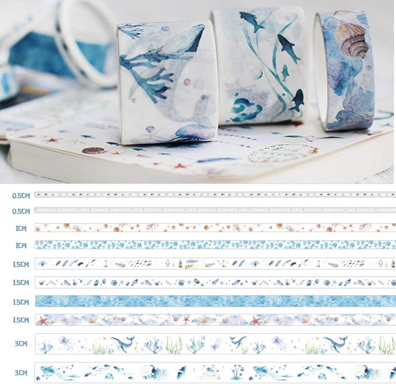 klarako 2boxes Washi Tape Set, Decorative Tape for DIY Scrapbook Album Stationery Decoration - Image 4