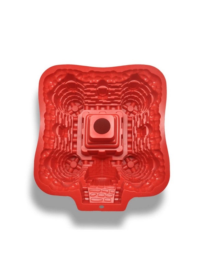 FantasyDay Silicone Baking Molds, 3D Castle Cake Pan, Non Stick Silicone Cake Mold for Cake, Jello, Gelatin, Bread, Soap - 8.8''*8.07''*4.13'' - Image 4