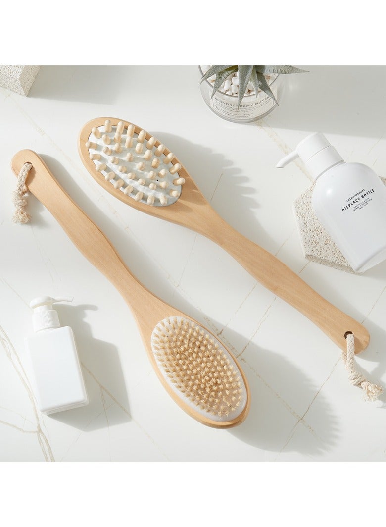 أوريتي زهرة الخيزران الجسم فرشاة حمام الجانب المزدوج - Image 1