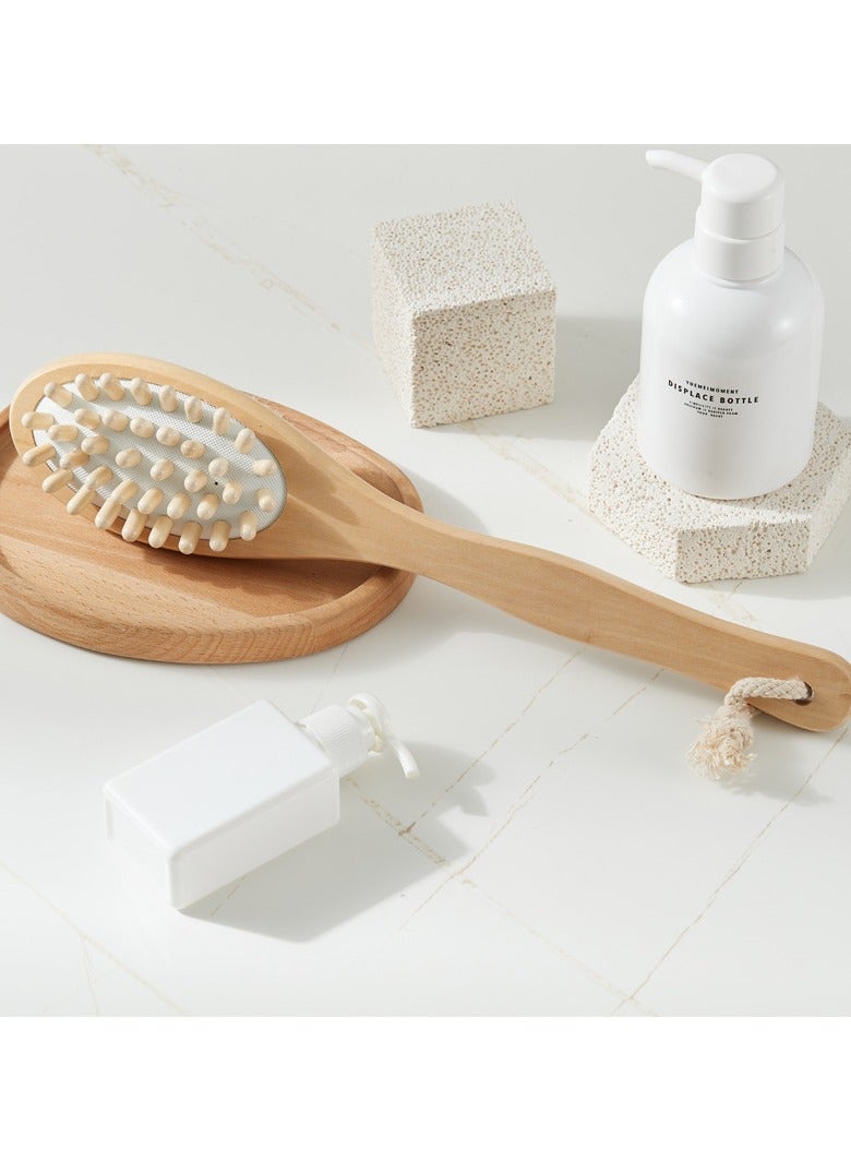 أوريتي زهرة الخيزران الجسم فرشاة حمام الجانب المزدوج - Image 3