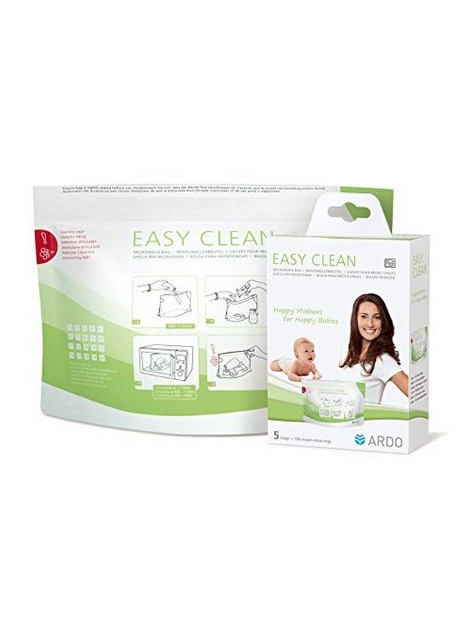 Ardo Easy Clean Multiuse Microwave Steam Cleaning Bags For Breastfeeding Accessories 5 Bags (100 Cleaning Cycles Total) - Image 1