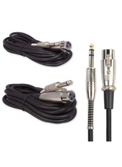 Generic XLR Female Socket To 6.35mm 1/4'' Mono Male Jack Shielded Plug Stereo Audio Cable Cord Wire for Mic Mixer Amplifier Sound Card (Black)  - Image 4