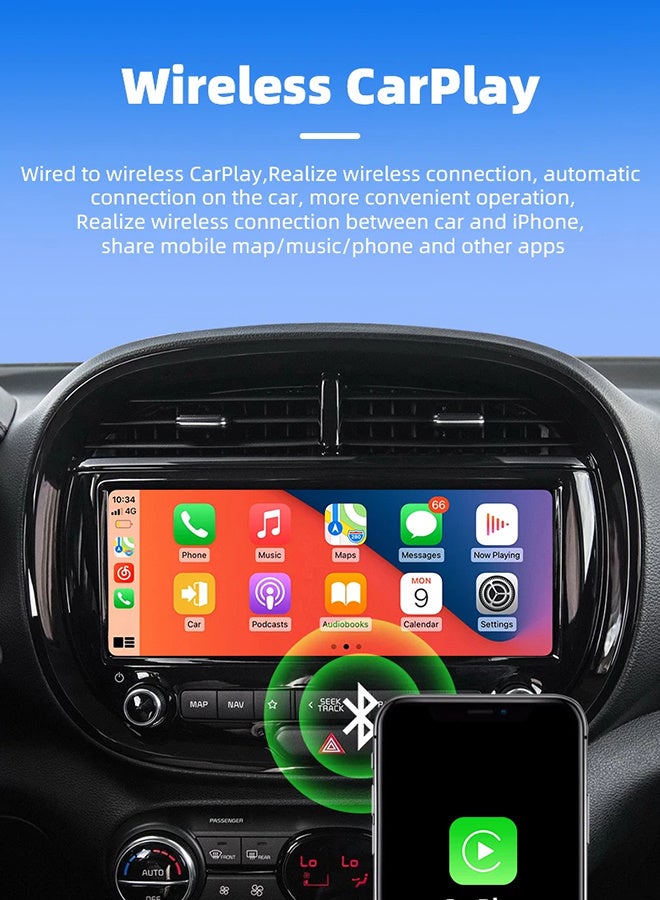Generic 2 in 1 ultra-mini wireless CarPlay, 2.4+5G WIFI, wired to wireless CarPlay, Suitable for 98% original wired CarPlay/Android Auto cars, plug and play  - Image 3