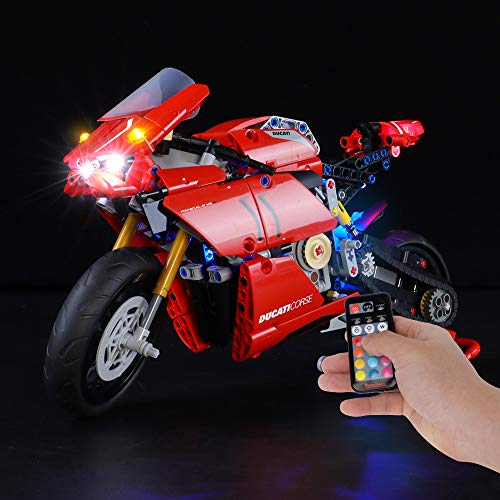 BRIKSMAX Led Lighting Kit for Ducati Panigale V4 R Compatible with Lego 42107 Building Blocks Model Not Include The Lego Set - Image 1