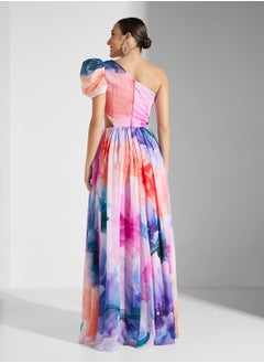 Virgos Lounge One Shoulder Pleated Dress  - Image 2
