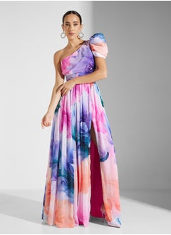 Virgos Lounge One Shoulder Pleated Dress  - Image 4