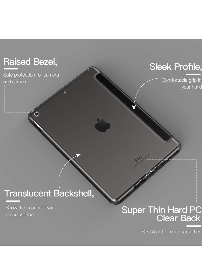 Raxoom iPad 10.2 Case - Compatible with 9th Generation (2021), 8th Generation (2020), 7th Generation (2019) - Slim Translucent Hard PC Protective Smart Cover with Stand - Black - Image 5
