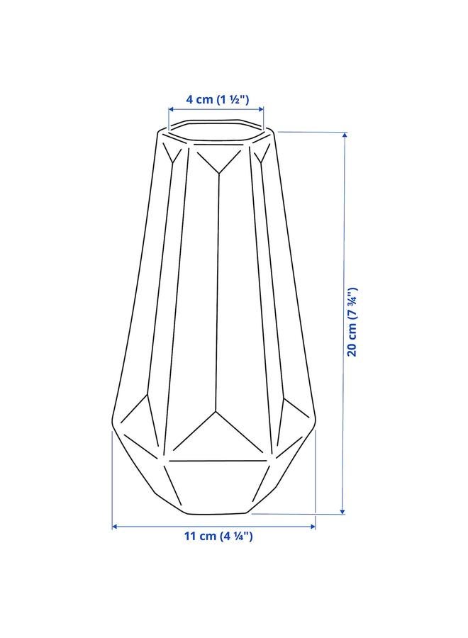 Vase, green, 20 cm - Image 5