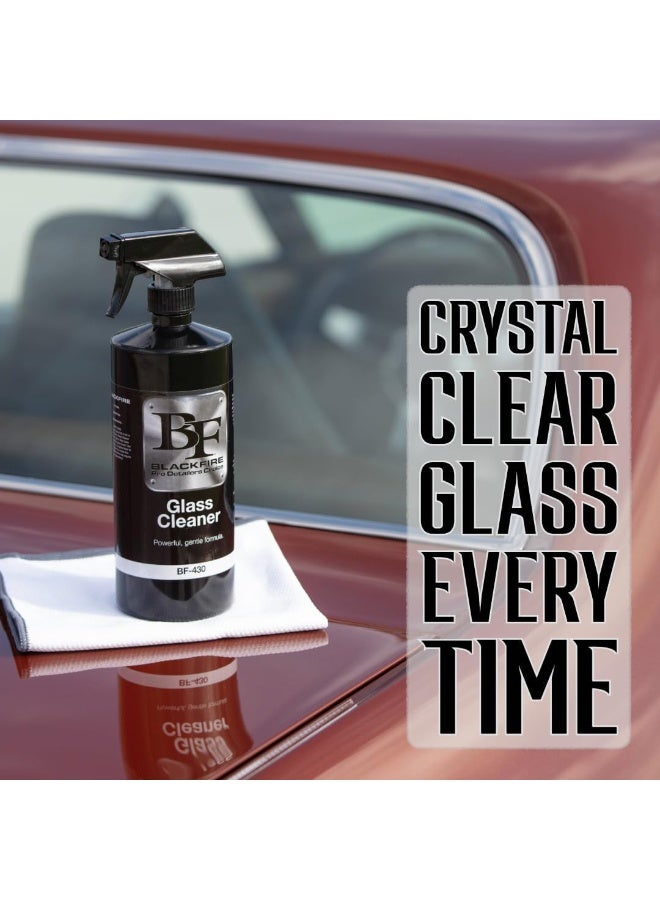 Blackfire Pro Detailers Choice Glass Cleaner | Streak-Free & Ammonia-Free Formula | Safe for Tinted Windows & Automotive Glass | BF-430 | 32 oz Spray Bottle - Image 3