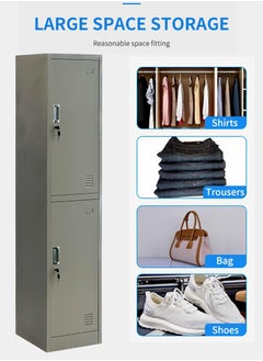 Living 2 Doors File Cabinet Metal Locker 42*38*180cm  - Image 2