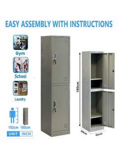 Living 2 Doors File Cabinet Metal Locker 42*38*180cm  - Image 4