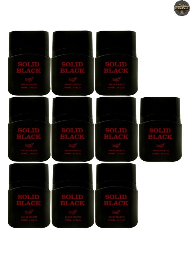 Sniff 10 Pieces Solid Black Perfume 100ML - Image 1