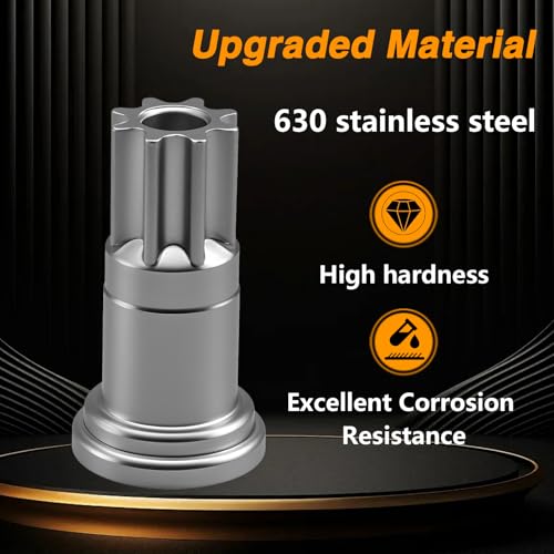 KPALAG Upgraded Engine Barring Rotating Tool Engine Steering Wrench Tool Compatible with Cummins B and C Dodge Pickups 39L 59L 67L 83L Liter Turbo Engine630 Stainless SteelReplace 3824591A - Image 3