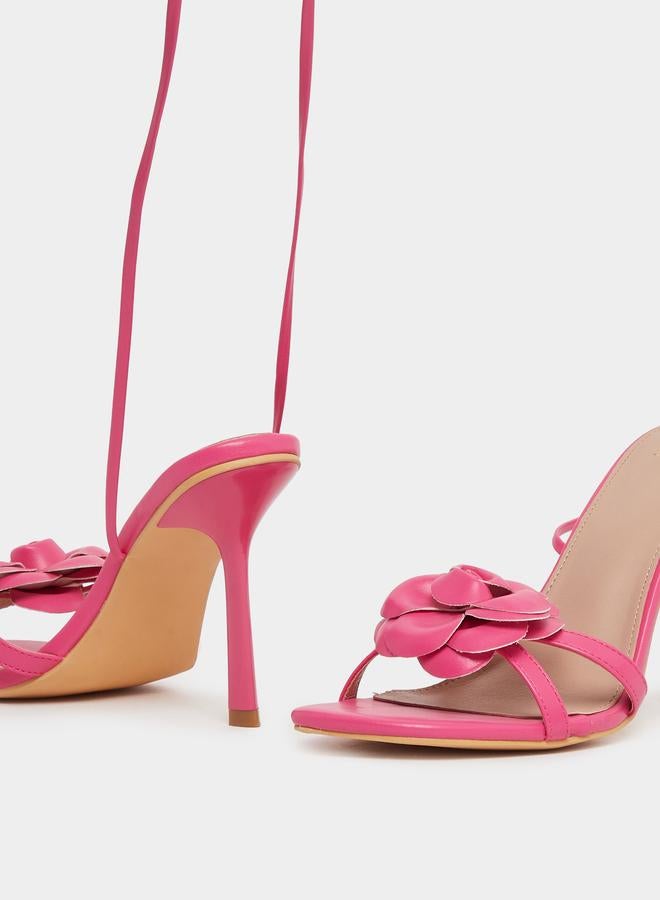 Styli Styli Bow Detail Singback Stiletto Heel Sandals  - Image 5
