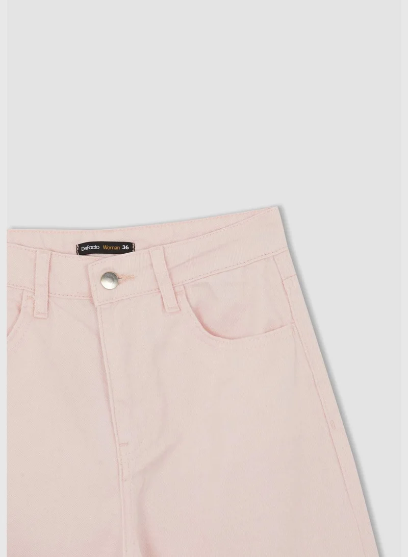 ديفاكتو Woman Straight Fit Woven Bottom Trousers