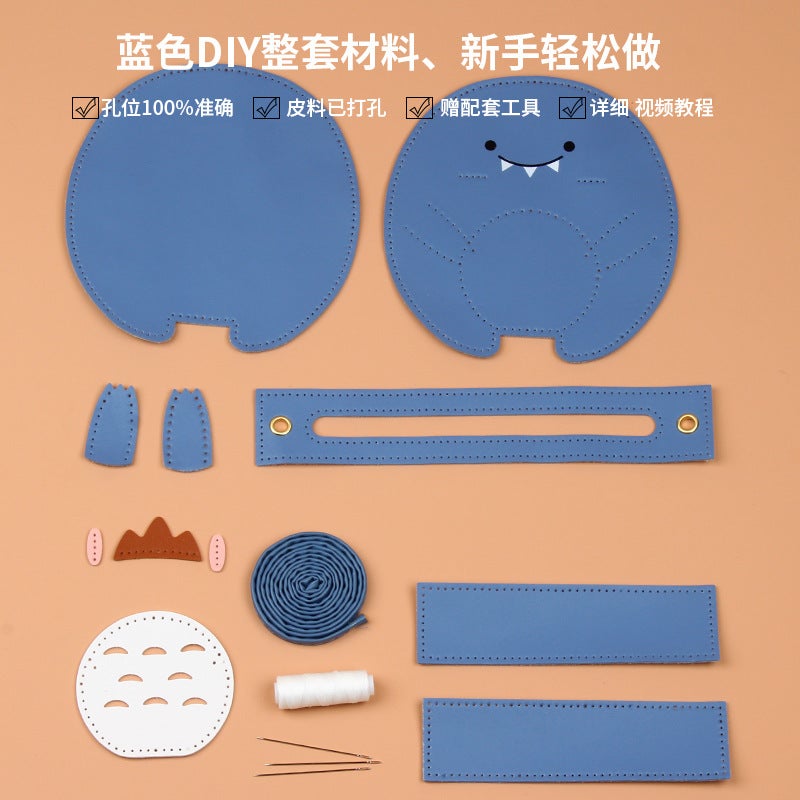 Handmade DIY Bag Made by Yourself Material Bag Hand-Sewn Homemade Dinosaur Woven Bag DIY Dinosaur - Image 5
