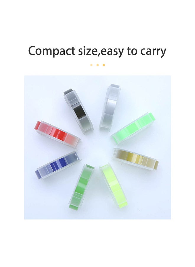 Generic 5 Pack Replacement for Label Maker Refills 9mm*300cm/Roll Manual Embossing Label Tape Refills Compatible with DYMO 12813/12814/1610/1540/1535/1575/17266  - Image 5