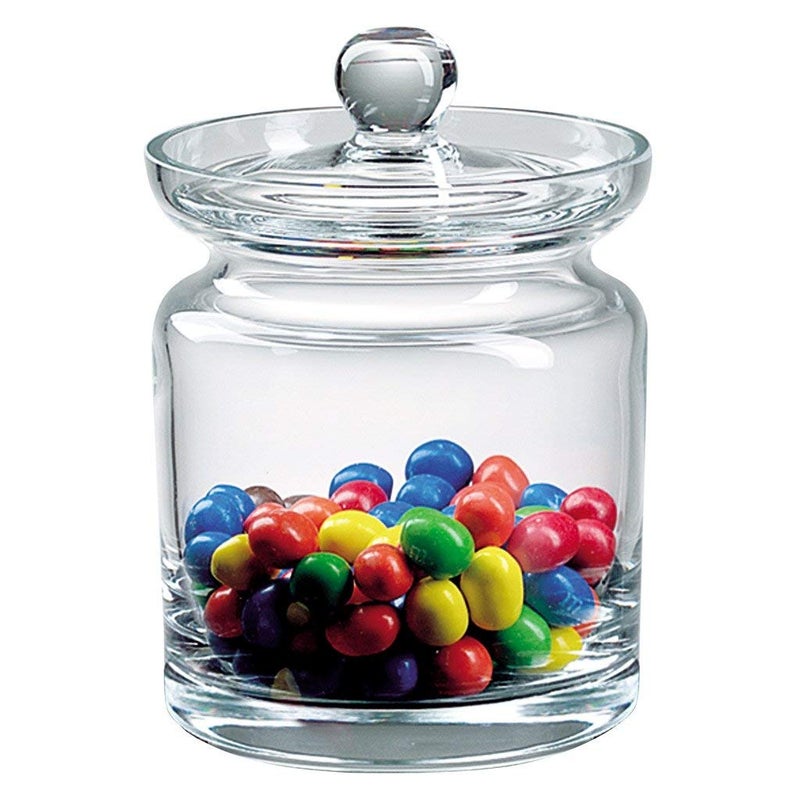 Badash Aladdin Crystal Candy or Cookie Jar 55 Tall Glass Jar with Lid Keeps Treats Fresh at Home or the Office Elegant MouthBlown LeadFree Crystal