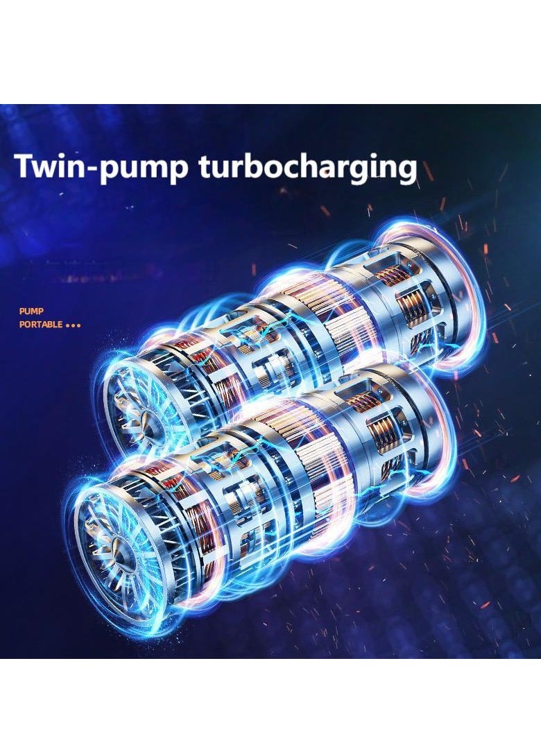 Portable Wireless Mini Car Air Pump – High-Power Tire Inflator with Automatic Inflation & Deflation, Multi-Functional Air Compressor, Ideal for Off-Road Sand Driving and On-the-Go Car Tire Inflation - Image 3