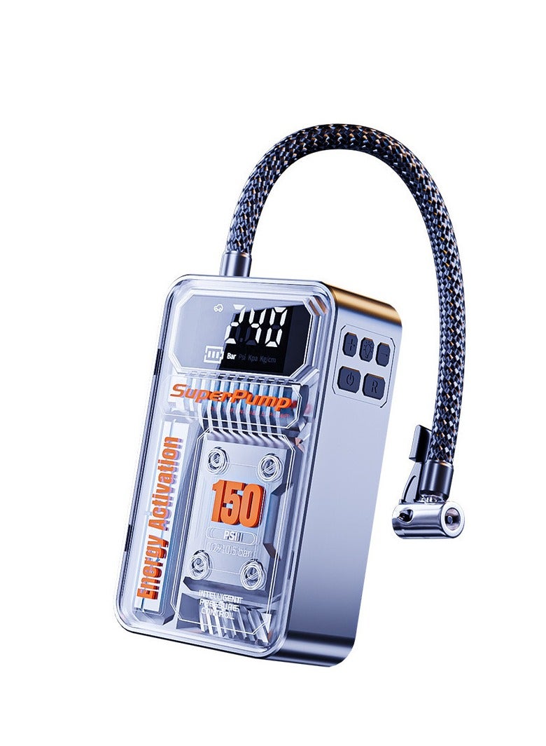 Portable Wireless Mini Car Air Pump – High-Power Tire Inflator with Automatic Inflation & Deflation, Multi-Functional Air Compressor, Ideal for Off-Road Sand Driving and On-the-Go Car Tire Inflation - Image 5