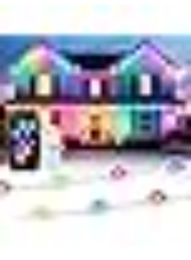 ضوء السقف مع تطبيق وجهاز تحكم عن بعد يعمل بالبلوتوث، سلسلة أضواء السقف المقاومة للماء لتزيين حفلات الحديقة والفناء وعيد الميلاد - Image 1