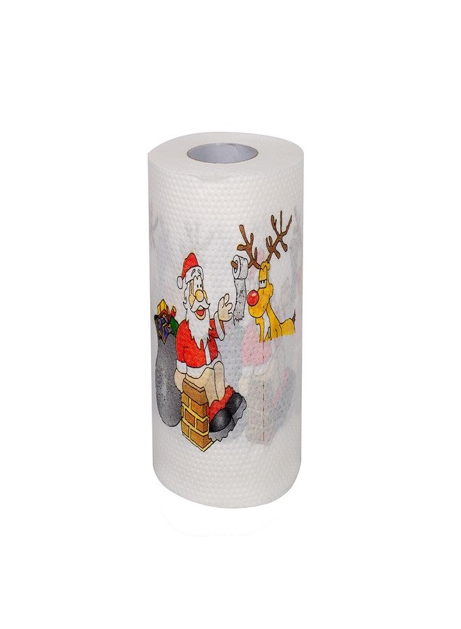 SummitLink 2 Rolls of Merry Christmas Santa Claus Toilet Paper Tissue Napkin Prank Fun Birthday Party Novelty Gift Idea - Image 4