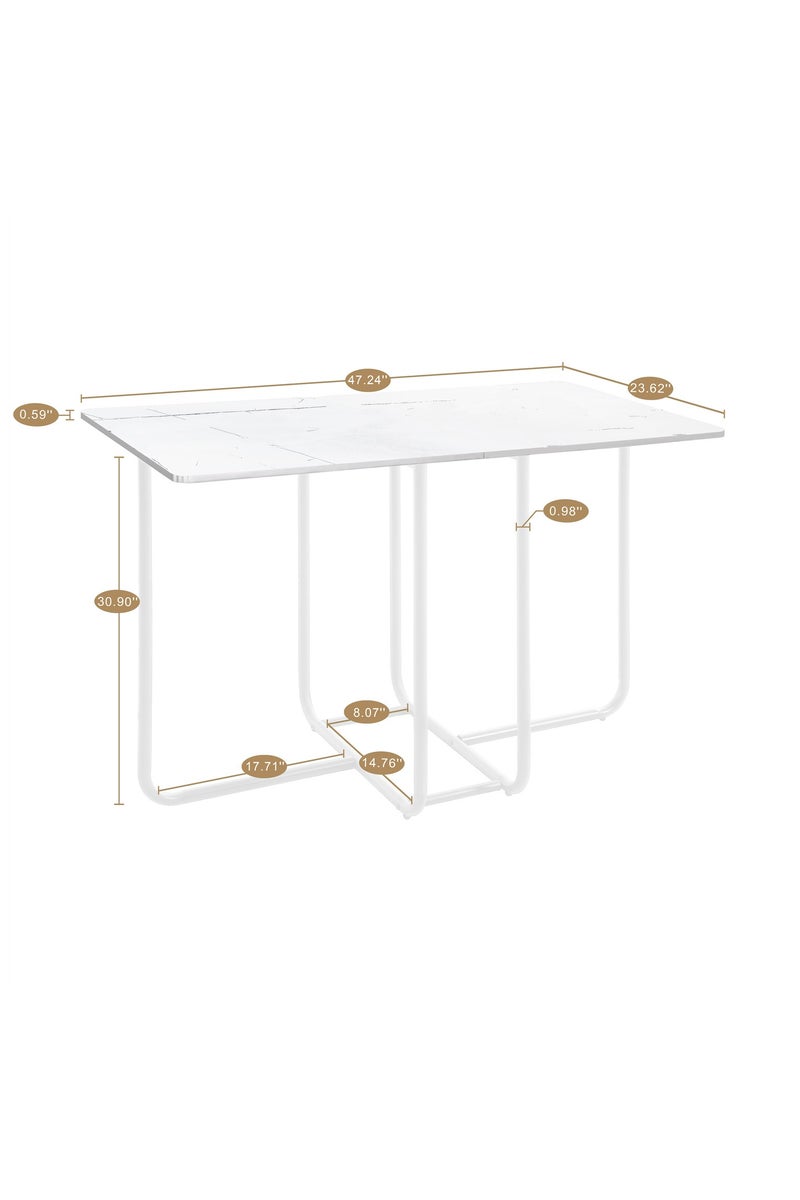 هيكسدريم طقم طاولة طعام، طاولة طعام عصرية مع 4 كراسي، أثاث مطبخ عصري، مناسب للمنزل، المطعم، الشقة - Image 5