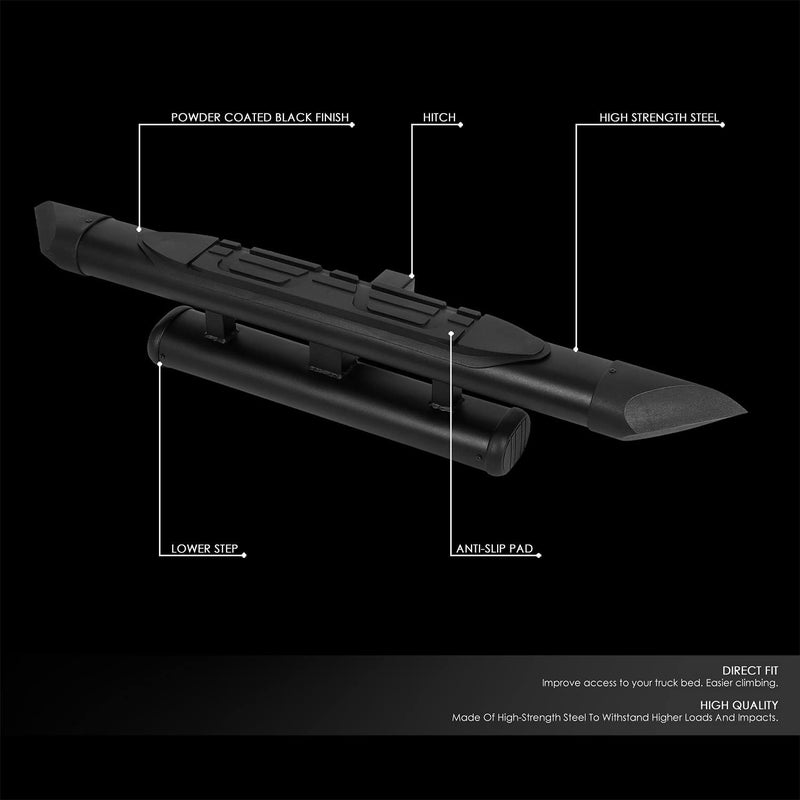 J2 Engineering Heavy-Duty Double Stack Oval Tubular Trailer Truck Towing Hitch Step Bar - Image 2