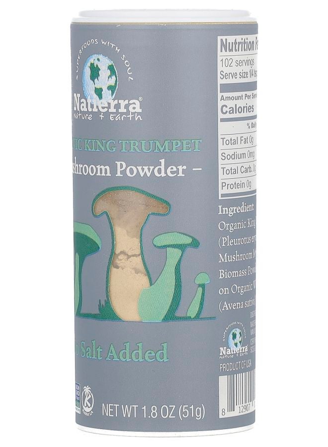 Natierra Organic King Trumpet Mushroom Powder Shaker 1.8 oz (51 g) - Image 2