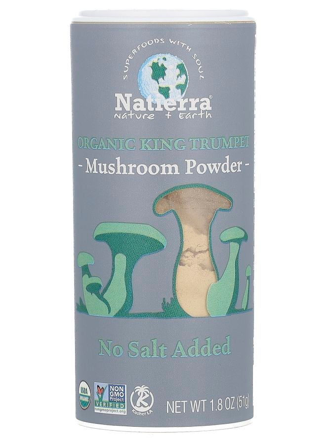 Natierra Organic King Trumpet Mushroom Powder Shaker 1.8 oz (51 g) - Image 1