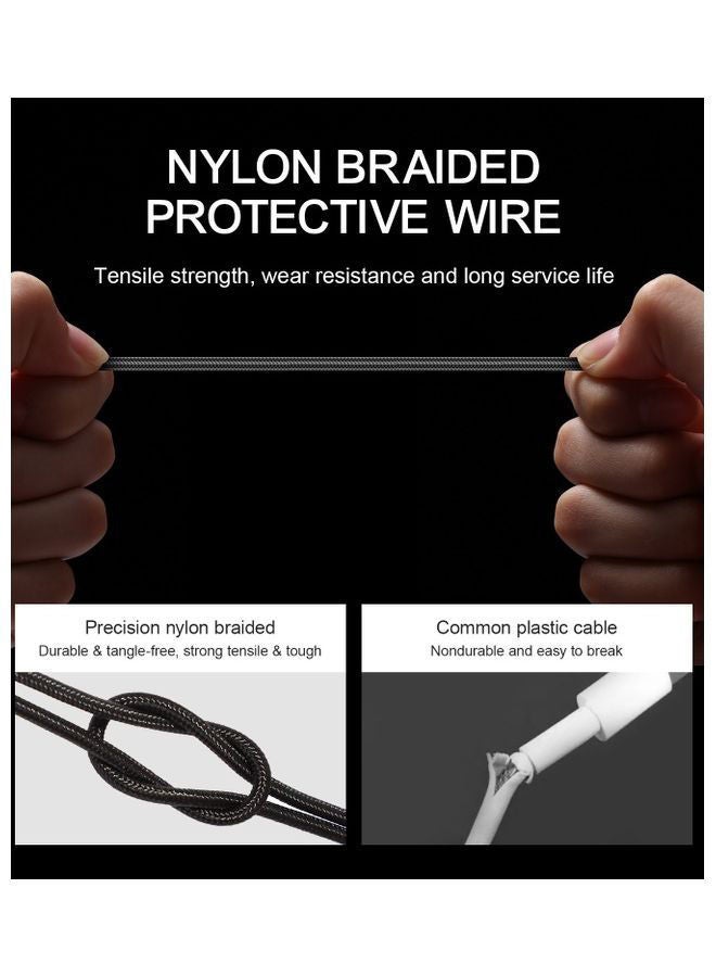 NIBEMINENT Magnetic Charging Cable For Lightning Black - Image 3