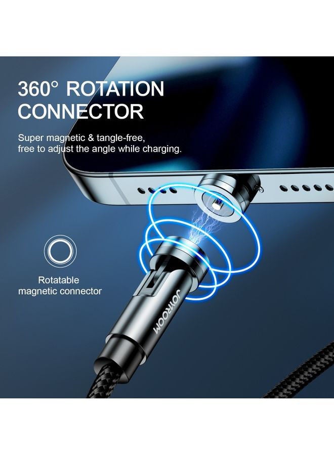 NIBEMINENT Magnetic Charging Cable For Lightning Black - Image 4