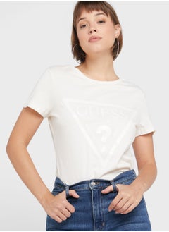 GUESS Round Neck Logo T-Shirt  - Image 1