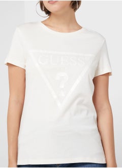 GUESS Round Neck Logo T-Shirt  - Image 3