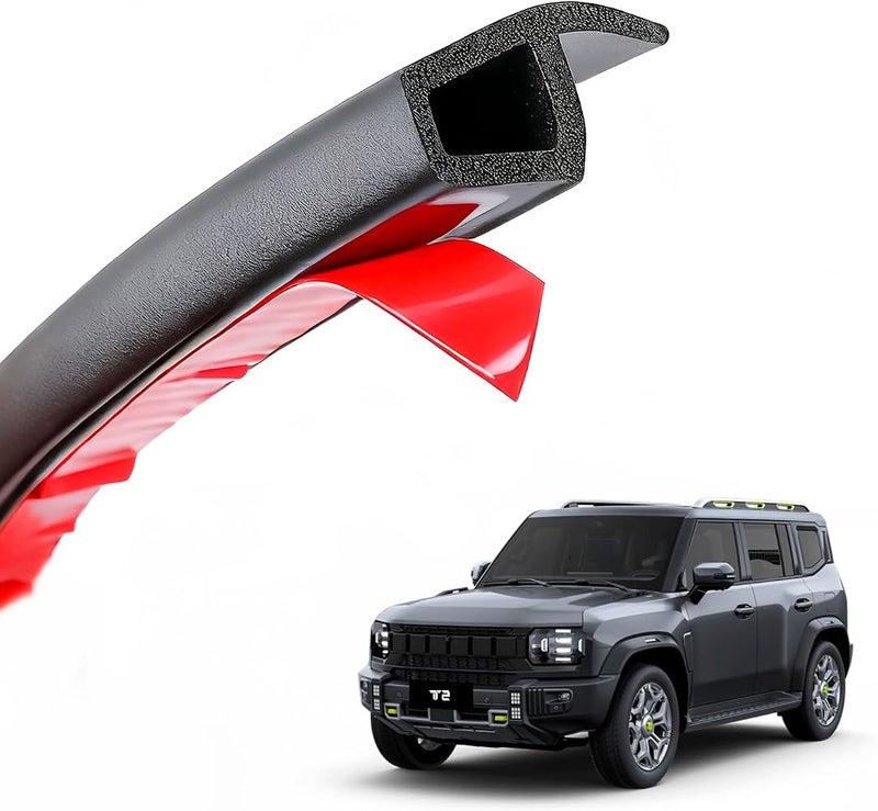 Oasisgalore Compatible for Jetour T2 2023 2024 Accessories, Car Door Seal Strip Sound Insulation for Car Doors, Engine Sound Insulation Dustproof Rubber Strip - Image 1