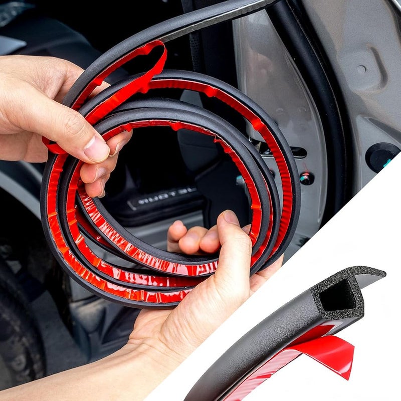 Oasisgalore Compatible for Jetour T2 2023 2024 Accessories, Car Door Seal Strip Sound Insulation for Car Doors, Engine Sound Insulation Dustproof Rubber Strip - Image 2