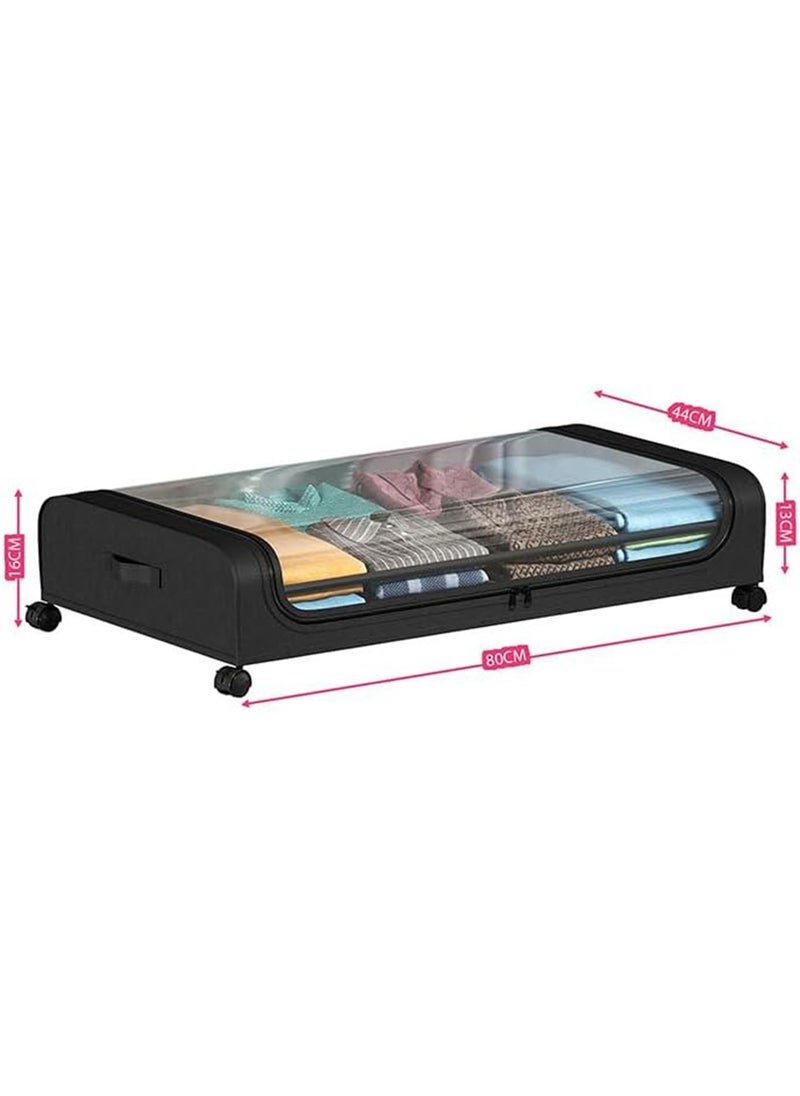 LIMOS - Under Bed Storage Box With Wheels Upgraded Storage Organizer Containers Rolling under bed storage - Image 1