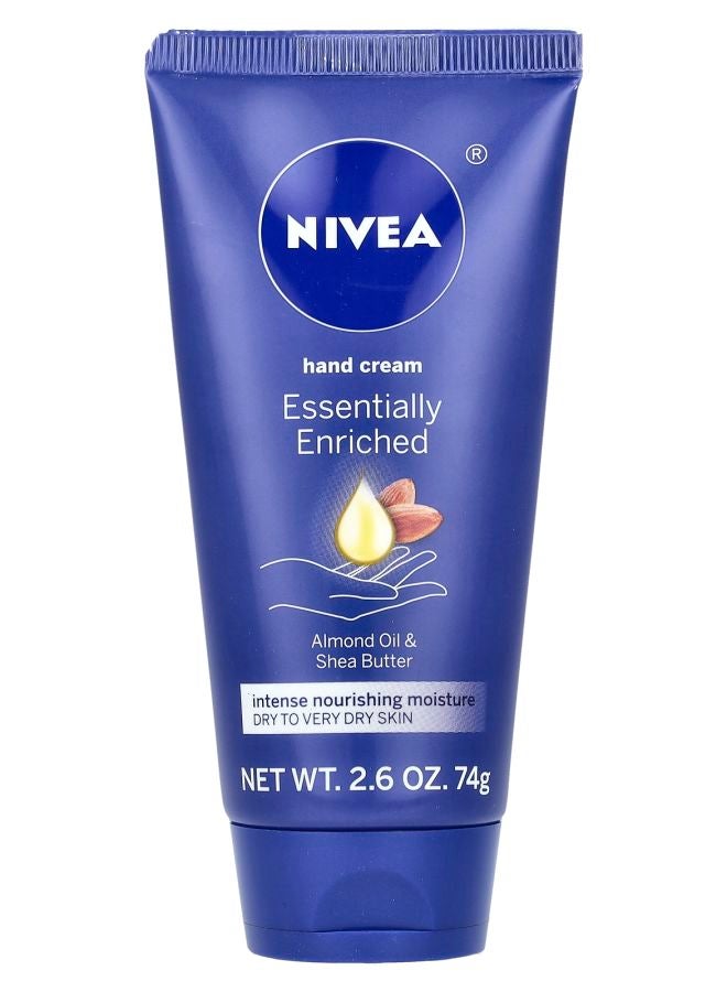Nivea كريم يد غني بشكل أساسي بزيت اللوز وزبدة الشيا 2.6 أونصة (74 غرام)